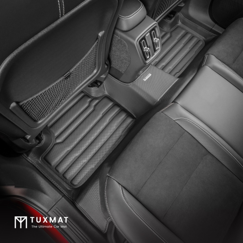 TuxMat - For Volvo XC40 Recharge 2021-2024 Models - Custom Car Mats - Maximum Coverage, All Weather, Laser Measured - This Full Set Includes 1st and