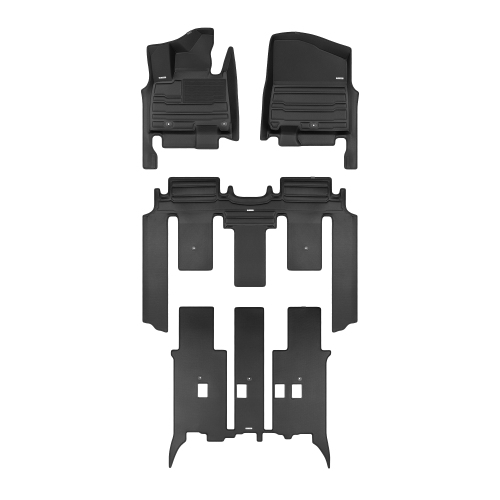 TUXMAT  - for Kia Carnival 8-Seater 2022-2024 Models - Custom Car Mats - Maximum Coverage, All Weather, Laser Measured - This Full Set Includes 1St