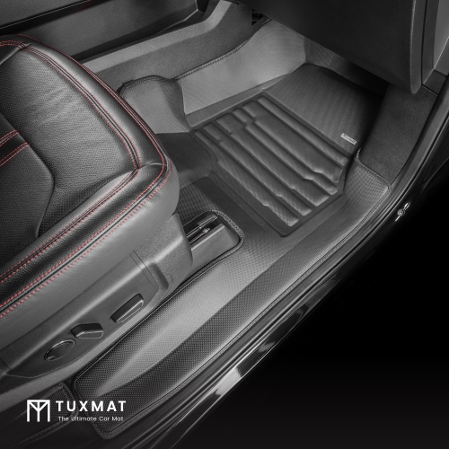 TuxMat - For Ford Expedition 7-Seater 2018-2024 Models - Custom Car Mats - Maximum Coverage, All Weather, Laser Measured - This Full Set Includes