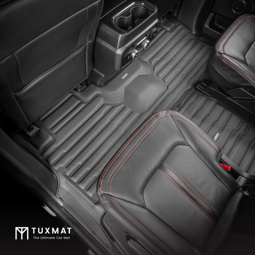 TuxMat - For Ford Expedition 7-Seater 2018-2024 Models - Custom Car Mats - Maximum Coverage, All Weather, Laser Measured - This Full Set Includes