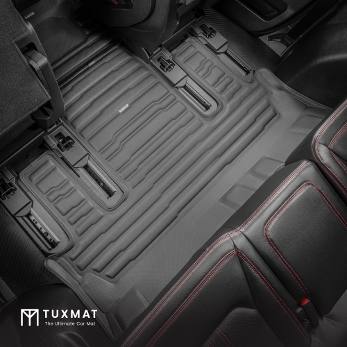 TuxMat - For Ford Expedition 7-Seater 2018-2024 Models - Custom Car Mats - Maximum Coverage, All Weather, Laser Measured - This Full Set Includes