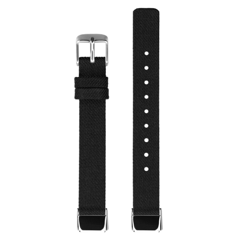 StrapsCo Textured Canvas Watch Band Strap for Fitbit Luxe - Short-Medium - Black