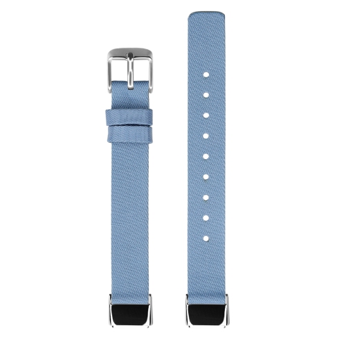 StrapsCo Textured Canvas Watch Band Strap for Fitbit Luxe - Medium-Long - Sky Blue