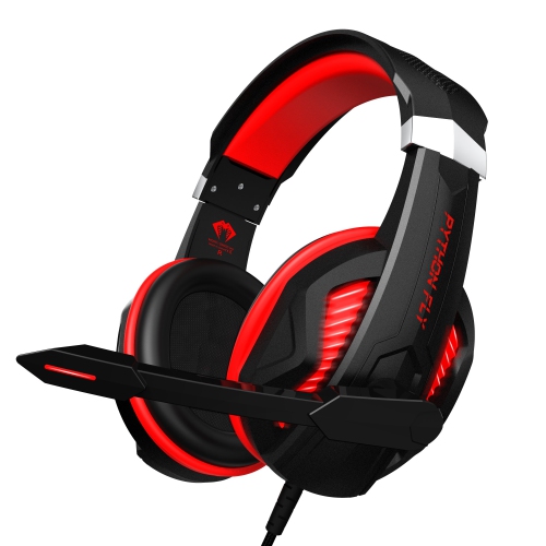 Casque de jeu G2000MIX -7.1 Surround Mic LED pour PS, Xbox One 360 PC Red