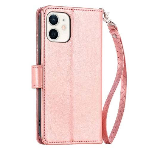 Juvenileway™ Folio Series Style Reassurance Flip Case for Apple iPhone 12 mini – Rose Pink