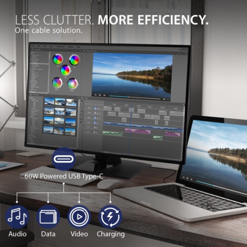 ViewSonic 27" UHD 60Hz 6ms GTG IPS LCD Monitor - Black