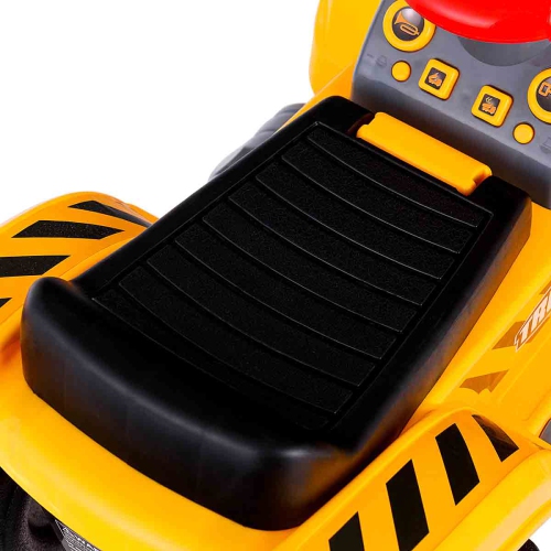 Topbuy Sand Digger Digging Scooper Truck Kids Toddler Ride On Excavator w/ Storage & Helmet