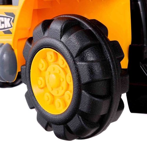 Topbuy Sand Digger Digging Scooper Truck Kids Toddler Ride On Excavator w/ Storage & Helmet