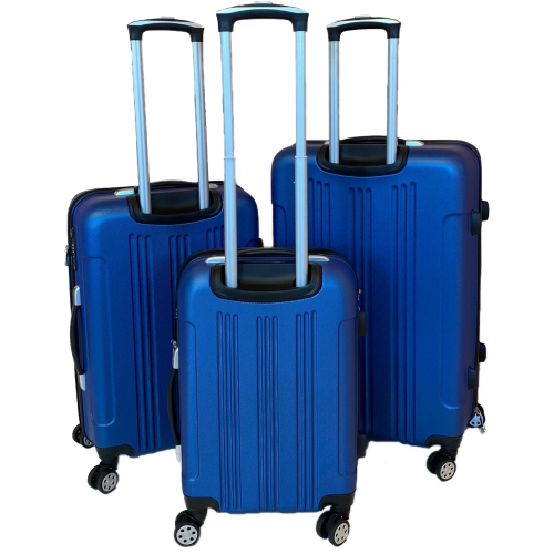 Archibolt Blue 3-Piece Hard Shell Rolling Suitcase Set, Luggage bag, Lightweight Luggage with TSA Lock