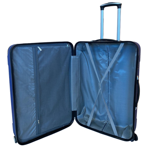 Archibolt Blue 3-Piece Hard Shell Rolling Suitcase Set, Luggage bag, Lightweight Luggage with TSA Lock