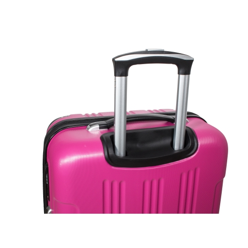 Archibolt Pink 3-Piece Hard Shell Rolling Suitcase Set, Luggage bag, Lightweight Large Luggage Suitcase Set With TSA Lock,Checked and Cabin Big Hard