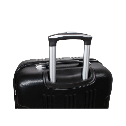 Archibolt Black 3-Piece Hard Shell Rolling Suitcase Set, Luggage bag, Lightweight Large Luggage Suitcase Set With TSA Lock,Checked and Cabin Big Hard