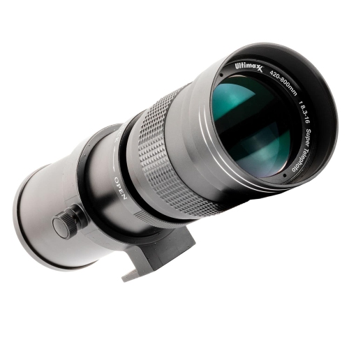 Canon EOS 2000D/Rebel T7 + objectifs 18-55 mm + 75-300 mm + 500 mm + 420-800 mm - L'ensemble comprend : batterie supplémentaire, Sandisk Ultra 64 Go