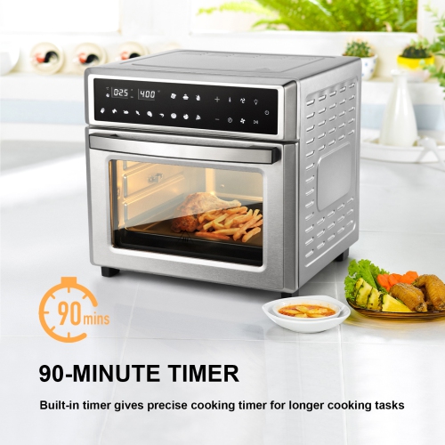 Ventray Countertop Air Fryer Oven, 6-in-1 Convection Toaster Oven 26QT 1700W Stainless Steel