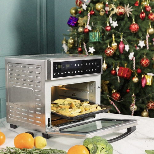 Ventray Countertop Air Fryer Oven, 6-in-1 Convection Toaster Oven 26QT 1700W Stainless Steel