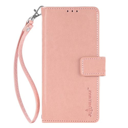 JUVENILEWAY  Folio Series Style Reassurance Flip Case for Apple Iphone 13 Mini – Rose In Pink