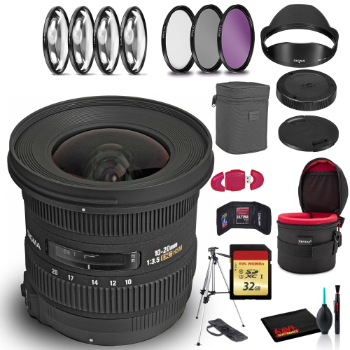 Sigma 10-20mm f/3.5 EX DC HSM Lens for Nikon F with Cleaning Kit