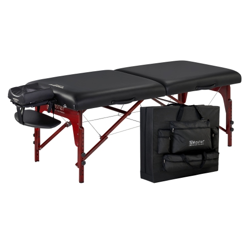Master Massage 31" Montclair Pro Portable Massage Table Package, Memory Foam Cushioning, Reiki Panels, Shiatsu Cable Release- Tattoo Table, Spa Bed,