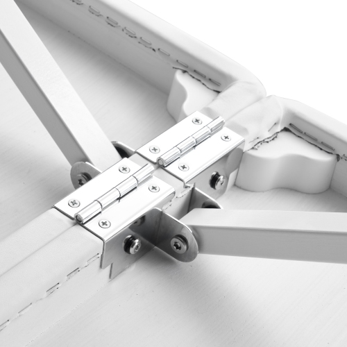 Master Massage 31" Extra Wide Montclair Pro Memory Foam Portable Massage Table Package with Reiki - Snow White