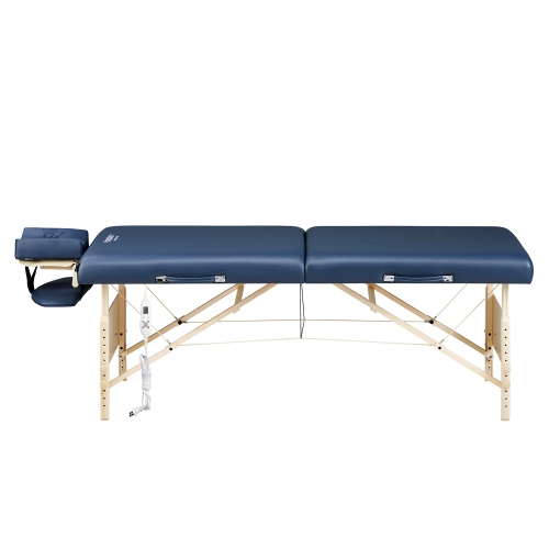 Master Massage Coronado Therma Top™ Portable Massage Table Heated with Warming Top and 3-Inch Foam Cushioning- Tattoo Bed, Lash Table- Royal Blue