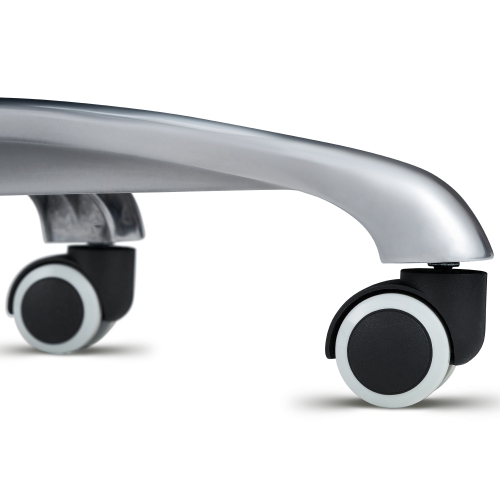 Tabouret de selle ergonomique Berkeley de Master Massage - Tabouret hydraulique pivotant à roulettes avec angle et hauteur ajustables - Aluminium