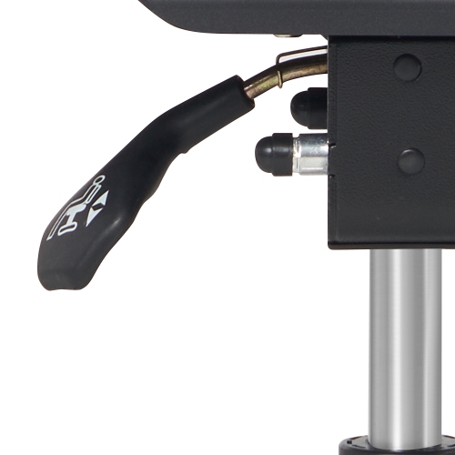 Tabouret de selle ergonomique Berkeley de Master Massage - Tabouret hydraulique pivotant à roulettes avec angle et hauteur ajustables - Aluminium