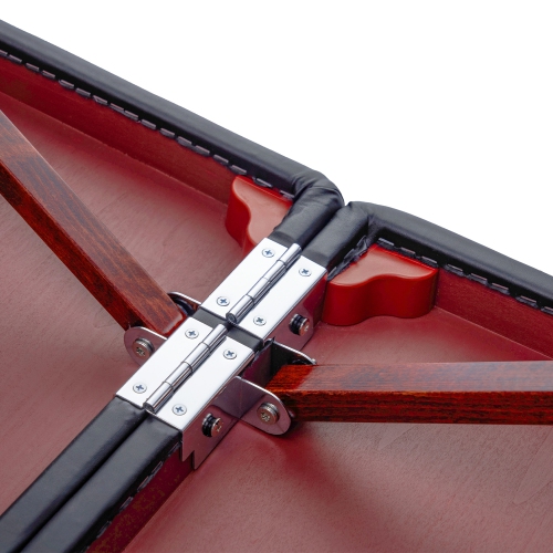 31" Montclair ThermaTop™ Master Massage Portable Massage Table with Memory Foam, Reiki Panels, & Shiatsu Cables(Black& Mahogany) Esthetician Bed-