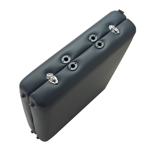 Master Massage Newport Portable Massage Table Package with Denser 2.5" Cushion, Walnut Stained Hardwood, Steel Support Cables, Pillows & Accessories,