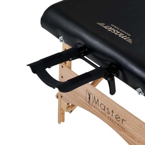 Master Massage Gibraltar 32" Width Olympic LX Portable Massage Table, Black- Extra Wide for Larger Clients- Tattoo Spa Salon Facial Beauty Bed, Lash