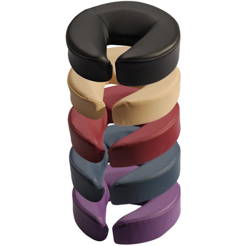 Master Massage New Standard Headrest Face Cushion Pillow for Massage Table, Black