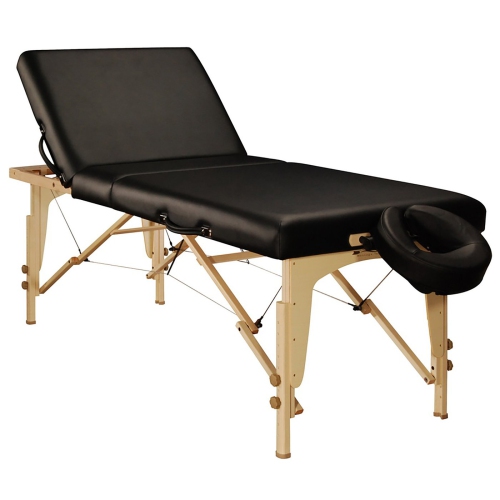 Table de massage portative de 30 po Midas inclinable à 3 sections de Master massage Ensemble avec tatouage de dos et table salon