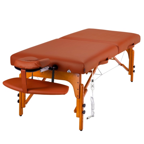 Coussin de table de massage chauffant portatif ThermaTop de 31 po Santana de Master massage chauffant coussin intégré Beauty Bed salon Mountain Red