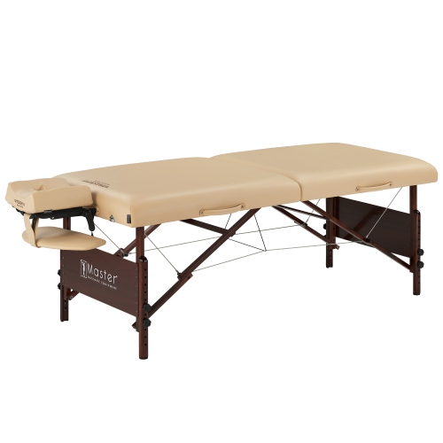 Master Massage 30" Del Ray Pro Portable Massage Table with Adjustable Table Height, 750lbs. Working Capacity- Massage Bed, Tattoo Table, Lash Table