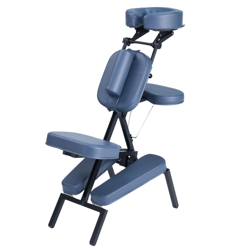 Master Massage Professional Lightweight Portable Folding Massage Chair – Adjustable Aluminum Chair with Wheeled Carrying Case – Ideal for Spa, Salon,