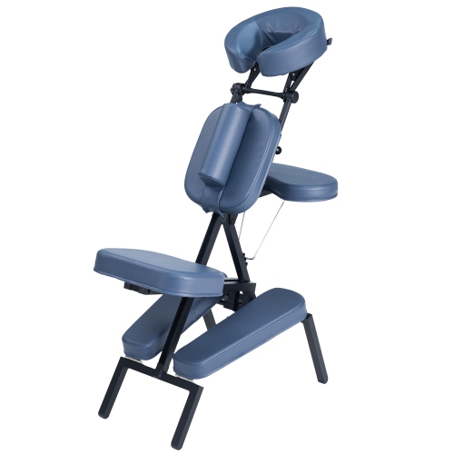 Master Massage Professional Lightweight Portable Folding Massage Chair – Adjustable Aluminum Chair with Wheeled Carrying Case – Ideal for Spa, Salon,