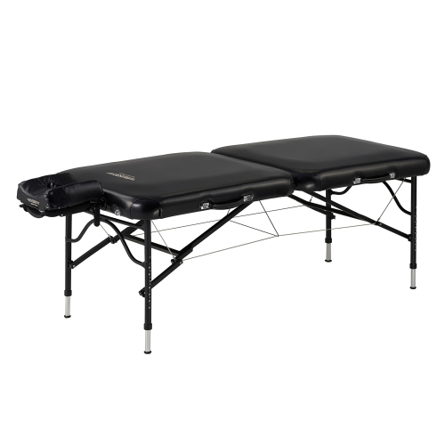 Master Massage 30" StratoMaster LX Ultra-Light Weight Aluminum Portable Massage Table Package- Tattoo Bed- Lash Tables- Black