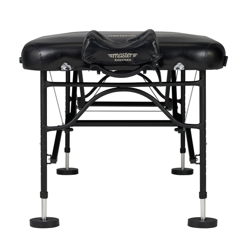 Master Massage 30" StratoMaster LX Ultra-Light Weight Aluminum Portable Massage Table Package- Tattoo Bed- Lash Tables- Black