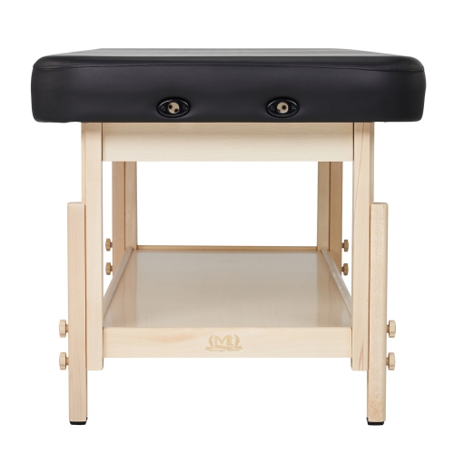 Table de massage stationnaire en bois de 30 po MT Harvey Comfort de Master Massage, noir, thérapie à hauteur réglable Clinique Salon Beauté Lit