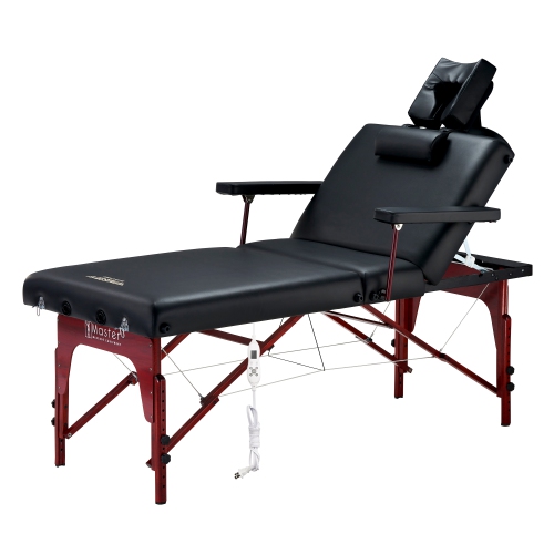 Master Massage 31" Montclair Salon Spa Beauty Therma Top Portable Table massage pliante Table de massage Ens. Canapé pour tatouage facial, couleur