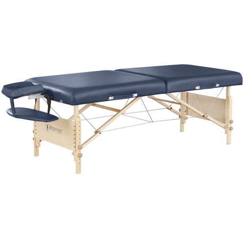 Ensemble avec table de massage portative Coronado de 30 po de Master massage, bleu royal, 1 unité