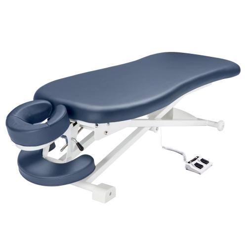 Master Massage 29” TheraMaster Flat Electric Powerlift Table, Royal Blue