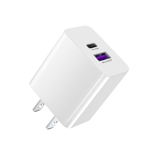 Type-C 20W and USB-A 18W Dual Port Fast Charger Power Adapter - White | Best  Buy Canada