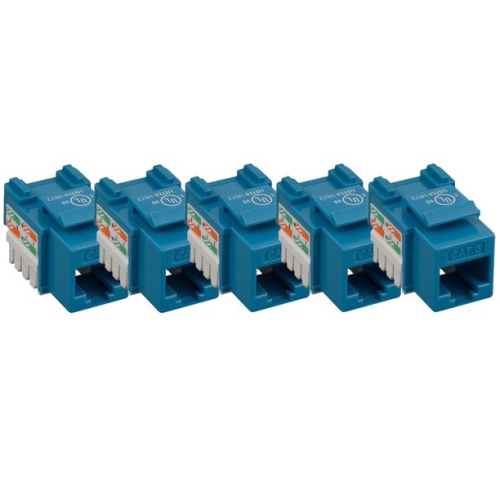 iMBAPrice Cat6 RJ45 Punch-Down Keystone Jack in (Blue)