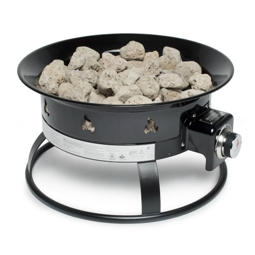 Outland Firebowl. 58,000 BTUs Lightweight and Portable Outland Firebowl Portable Propane Fire Pit Features Stainless Steel Burner