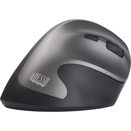 Adesso iMouse A20 Antimicrobial 2400 DPI Wireless Optical Mouse - Gray/Black -
