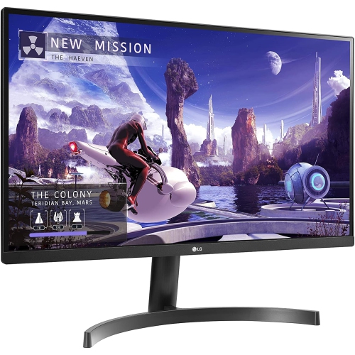 LG 27” QHD IPS, HDR 350 nits, sRGB 99%, 5ms, 75 Hz, 3-Side Virtually Borderless, HDMI, DisplayPort Monitor