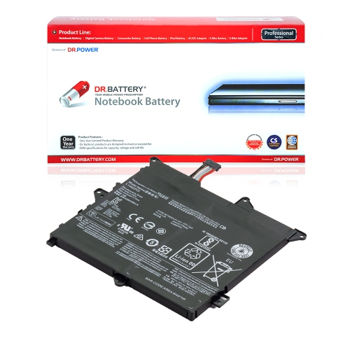 DR. BATTERY  - Replacement for Lenovo Ideapad Flex 3 1120 / 1120 80Lx / 1130 / 1470 / 1480 / 1580 / L14M2P22 / L14S2P21 [7.4V / 4050Mah / 30Wh]