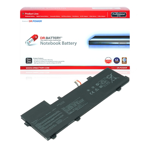 DR. BATTERY  Replacement Laptop Battery 0B200-02030000 B31N1534 for Asus Zenbook Ux510Ux-Cn056T Ux510Ux-Cn081T Ux510Ux-Cn098T-Be [11.4V / 48Wh]