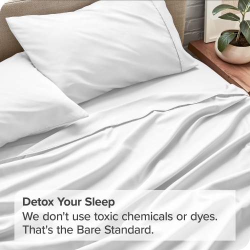 Bare Home Sheet Set - Premium 1800 Ultra-Soft Microfiber - Double Brushed - Hypoallergenic - Wrinkle Resistant