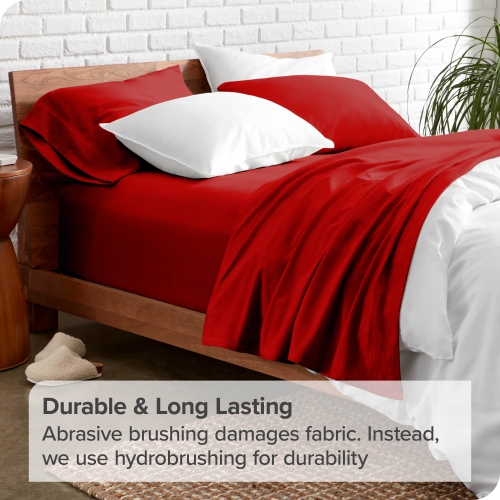 Bare Home Sheet Set - Premium 1800 Ultra-Soft Microfiber - Double Brushed - Hypoallergenic - Wrinkle Resistant